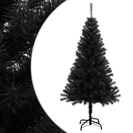 Vidaxl Kunstkerstboom mit Standard 150 cm PVC Schwarz