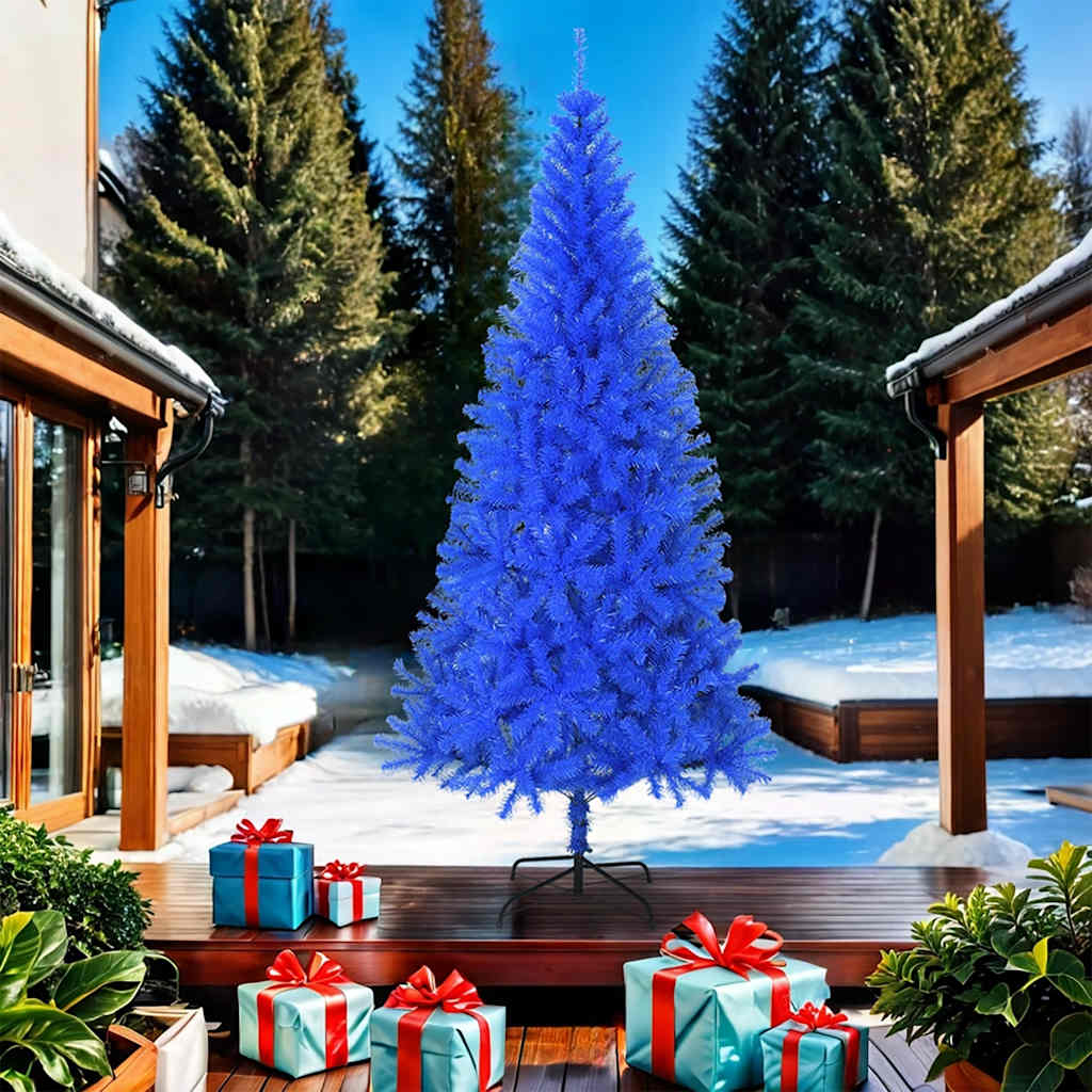 Vidaxl Kunstkerstboom mit Standard 210 cm PVC Blau