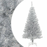 Vidaxl Kunstkerstboom mit Standard -Silberkappen von 150 cm Kappe