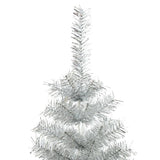 Vidaxl Kunstkerstboom mit Standard -Silberkappen von 150 cm Kappe