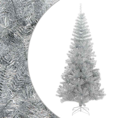 Vidaxl Kunstkerstboom mit Standard -Silberkappe mit 180 cm