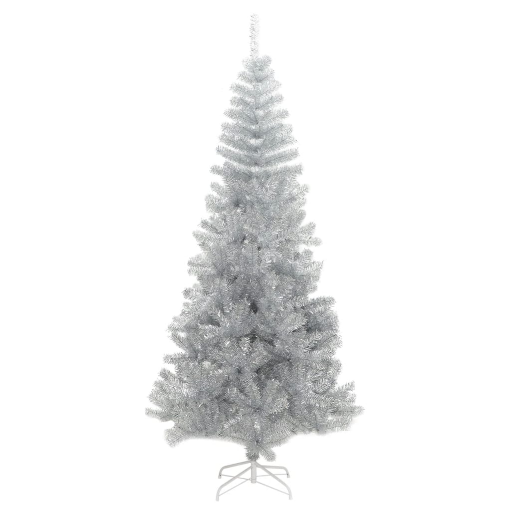 Vidaxl Kunstkerstboom mit Standard -Silberkappe mit 180 cm