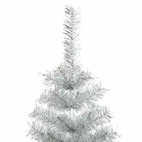 Vidaxl Kunstkerstboom mit Standard -Silberkappe mit 180 cm