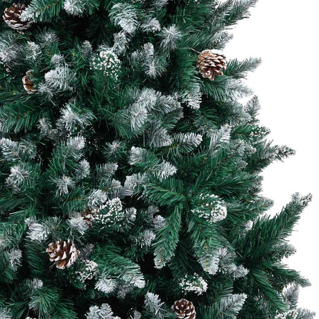 Vidaxx künstlicher Weihnachtsbaum mit Tannenzapfen und weißem Schnee 210 cm