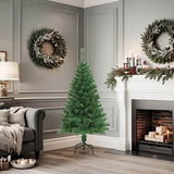 Vidaxl Kunstkerstboom mit dicken Zweigen 150 cm PVC Grün