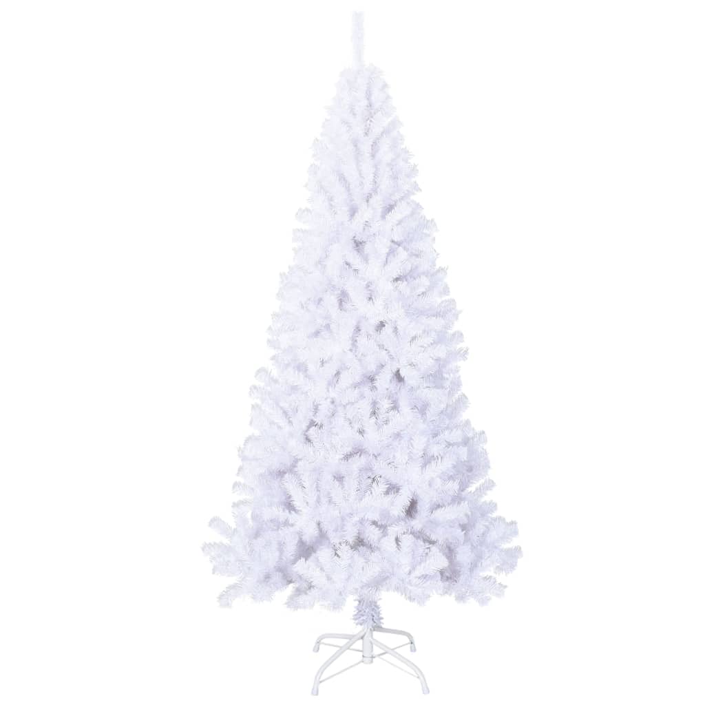 Vidaxl Kunstkerstboom con filiali spessi 180 cm PVC bianco