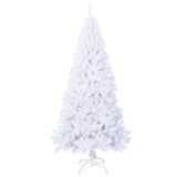 Vidaxl Kunstkerstboom mit dicken Zweigen 210 cm PVC Weiß