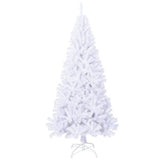 Vidaxl Kunstkerstboom mit dicken Zweigen 240 cm PVC Weiß