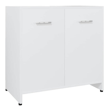 Vidaxl badkamerkast 60x33x61 cm bewerkt hout wit