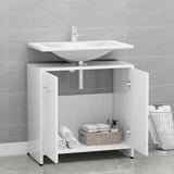 Vidaxl badkamerkast 60x33x61 cm bewerkt hout wit