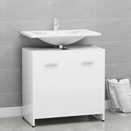 Vidaxl badkamerkast 60x33x61 cm bewerkt hout wit