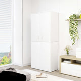 VidaXL Shoe cabinet 80x39x178 cm Processed Wood White