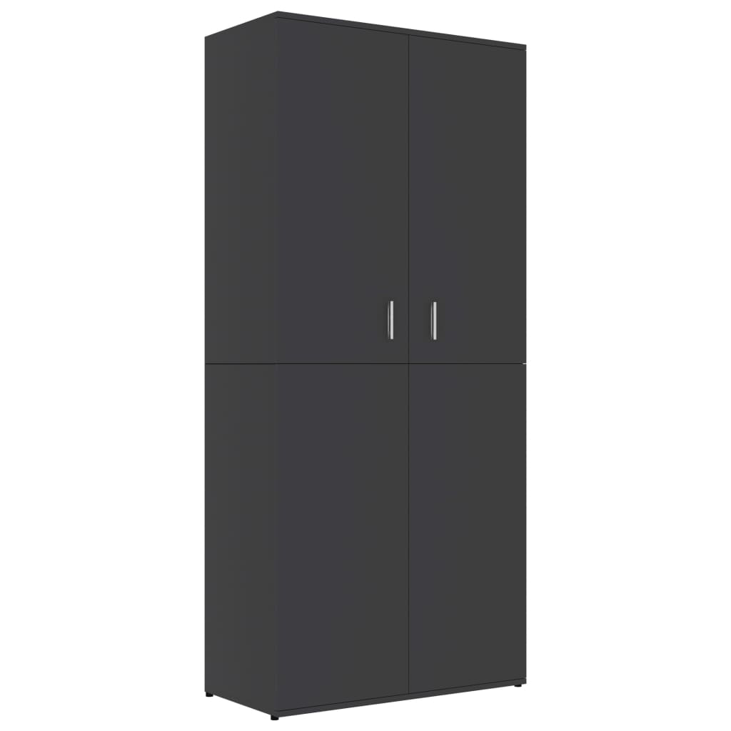 VidaXL shoe cabinet 80x39x178 cm processed wood gray