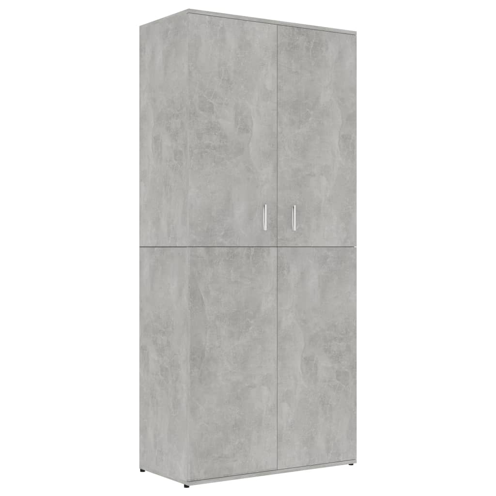 VidaXL shoe cabinet 80x39x178 cm processed wood concrete price