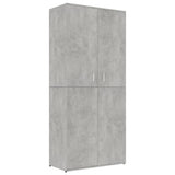 VidaXL shoe cabinet 80x39x178 cm processed wood concrete price