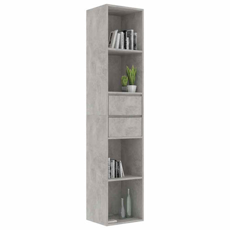 Vidaxl boekenkast 36x30x171 cm bewerkt hout betongrijs