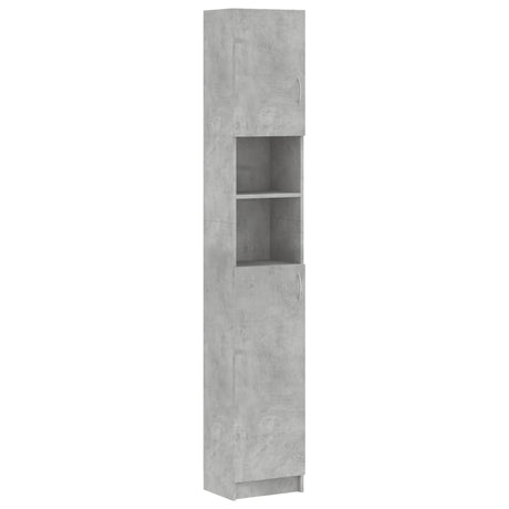 Vidaxl badkamerkast 32x25,5x190 cm bewerkt hout betongrijs