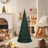 Vidaxl Kunstkerstboom mit Beleuchtung Pop-up 150 cm Grün