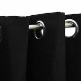 Vidaxl Vorhänge Leinen sehen verdammte Augen 2 St 140x225 cm schwarz aus