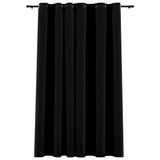 Vidaxl Curtain -Leinen sehen mit Augen 290x245 cm schwarz aus.