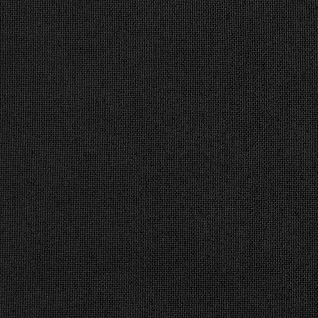 Vidaxl rideaux en lin look accablatif crochets 2 st 140x175 cm noir