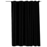 Vidaxl Vorhang Leinen sehen mit Haken 290x245 cm schwarz aus.