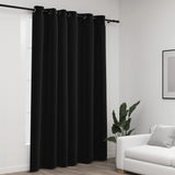 Vidaxl Curtain Linen Look Damning With Eyes 290x245 cm Anthracite