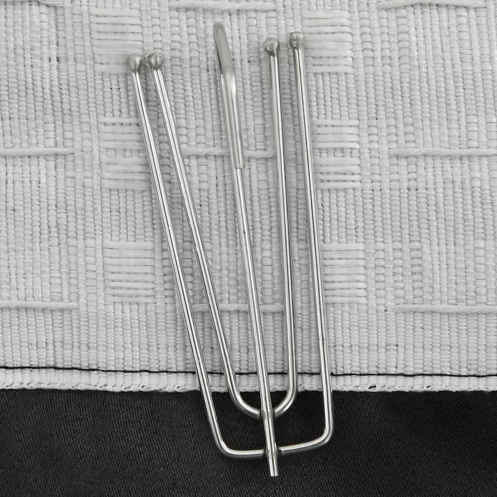 VidaXL Curtains Linen Damning hooks 2 st 140x175 cm anthracite