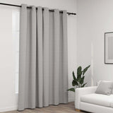 Vidaxl Vorhang Leinen sehen mit den Augen 290x245 cm grau aus