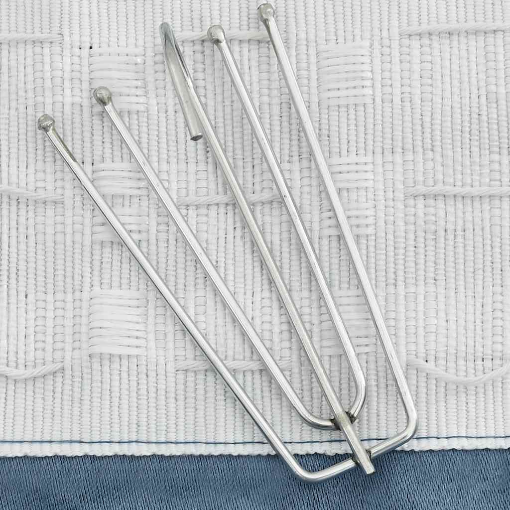 Cortinas Vidaxl Lino Look Blawout Hooks 2 ST 140x245 CM Azul