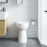 VidaXL spülrandloses WC 7 cm Extrahöhe Soft-Close-Keramik weiß