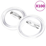 VidaXL Knöpfe mit Stiften 100 Stück 37 mm Acryl