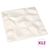 Paneles de pared Vidaxl 12 PCS 3 m² 0.5x0.5 m