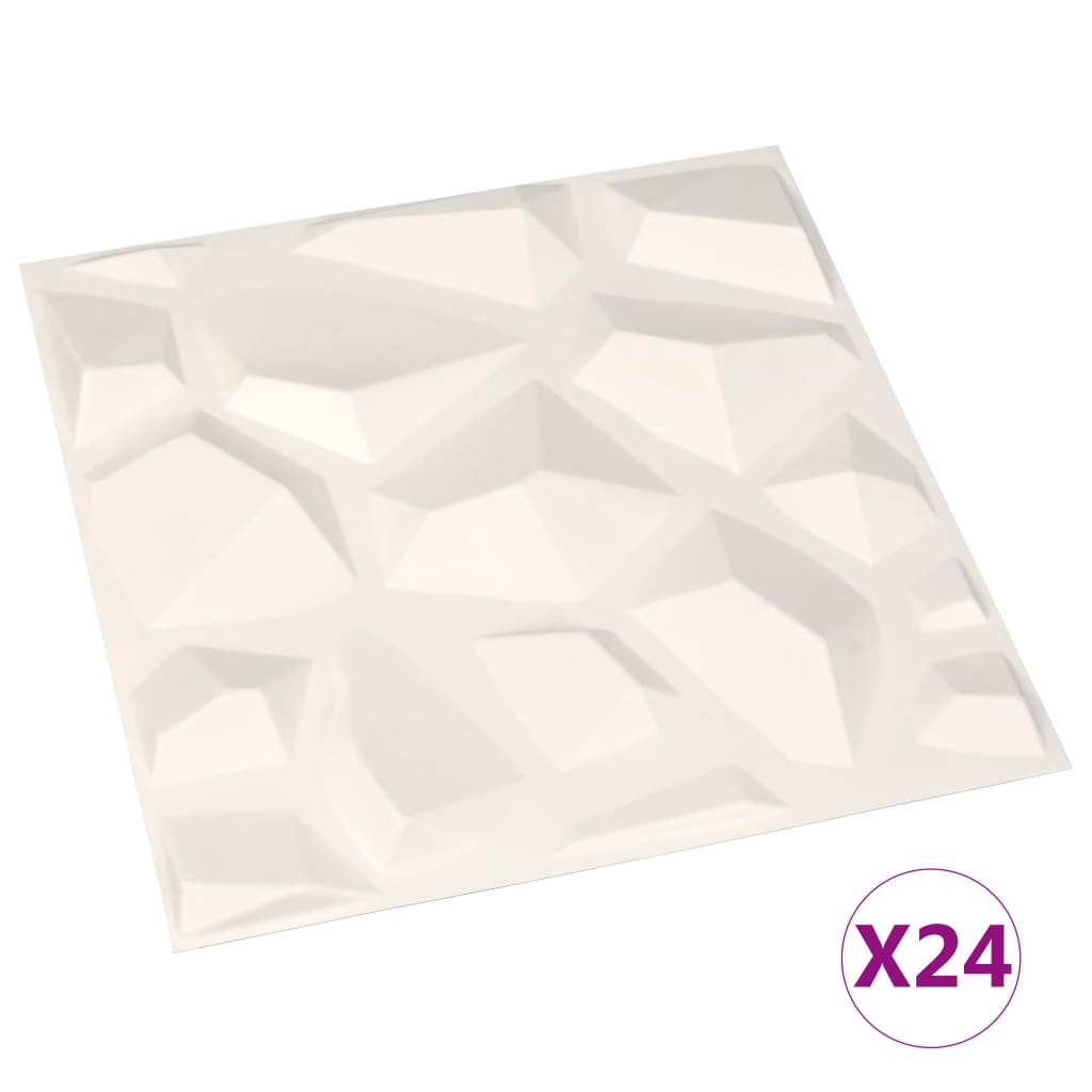 VIDAXL -Wandplatten 24 ST 3d 6 m² 0,5 x 0,5 m