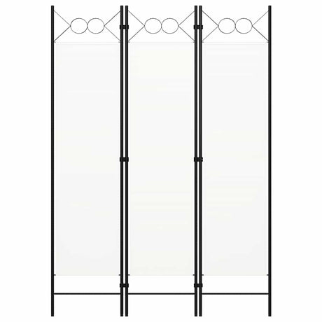 Vidaxl kamerscherm met 3 panelen 120x180 cm wit