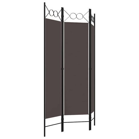 Vidaxl kamerscherm met 3 panelen 120x180 cm bruin