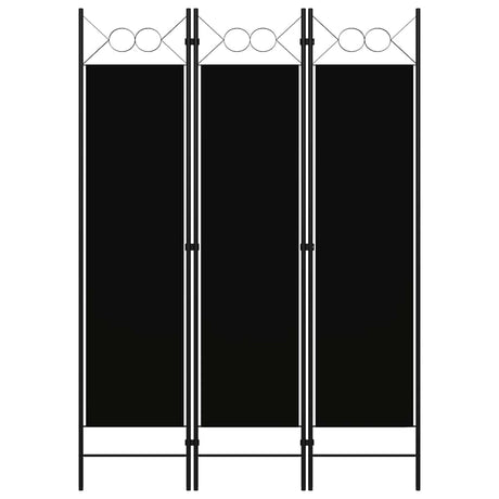 Vidaxl kamerscherm met 3 panelen 120x180 cm zwart