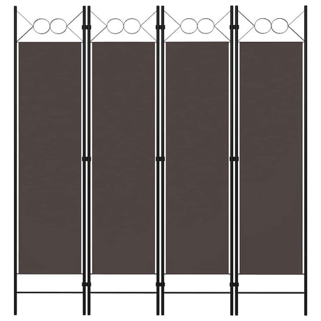 Vidaxl kamerscherm met 4 panelen 160x180 cm bruin