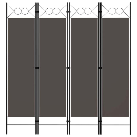 Vidaxl kamerscherm met 4 panelen 160x180 cm antraciet