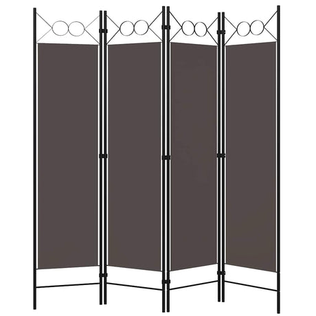 Vidaxl kamerscherm met 4 panelen 160x180 cm antraciet