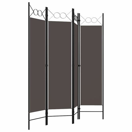 Vidaxl kamerscherm met 4 panelen 160x180 cm antraciet