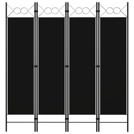 Vidaxl kamerscherm met 4 panelen 160x180 cm zwart