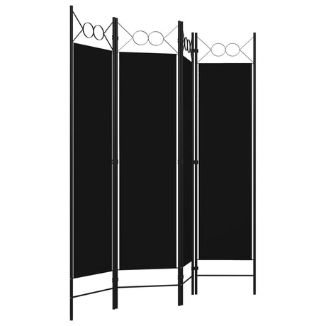 Vidaxl kamerscherm met 4 panelen 160x180 cm zwart