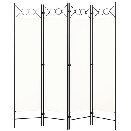 Vidaxl kamerscherm met 4 panelen 160x180 cm wit