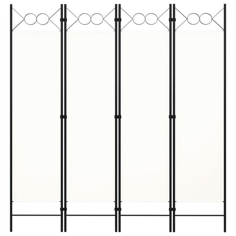Vidaxl kamerscherm met 4 panelen 160x180 cm wit