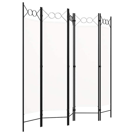 Vidaxl kamerscherm met 5 panelen 200x180 cm wit