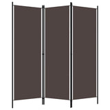 Vidaxl kamerscherm met 3 panelen 150x180 cm bruin