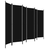 Vidaxl kamerscherm met 6 panelen 300x180 cm zwart