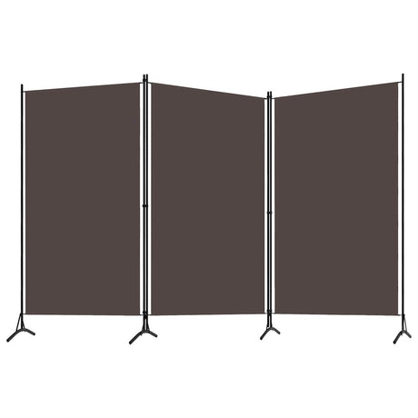 Vidaxl kamerscherm met 3 panelen 260x180 cm bruin