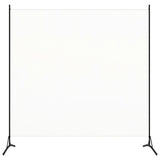 Vidaxl kamerscherm met 1 paneel 175x180 cm stof wit